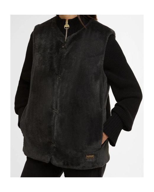 Barbour Black Sleeveless Vest