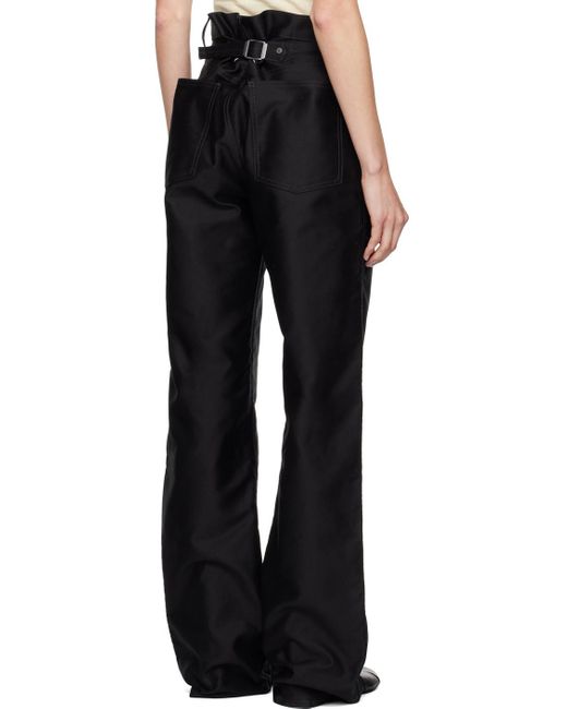Maison Margiela Black Straight Leg Mid-Rise Jeans