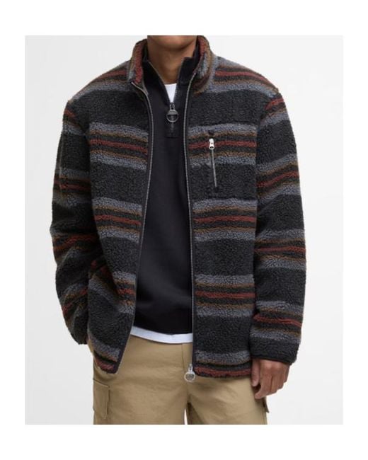 Barbour Black Stand-Up Collar Casual Jacket for men