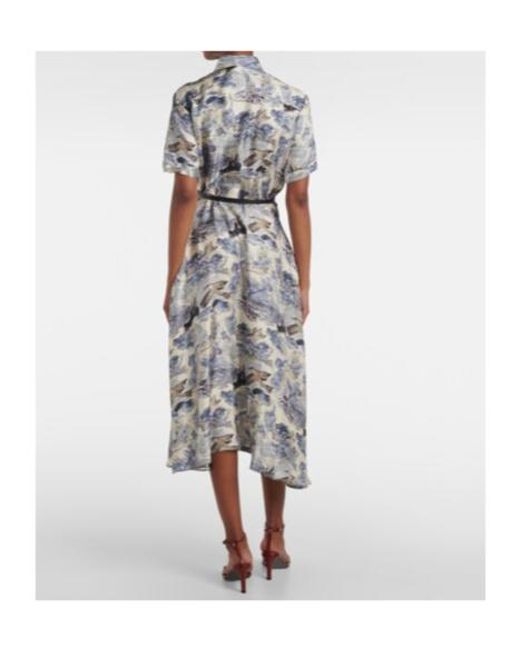 Altuzarra Gray Kiera Silk Shirt Dress