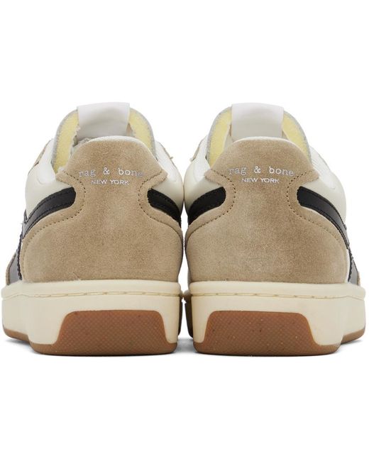 Rag & Bone White Lace-Up Sneakers