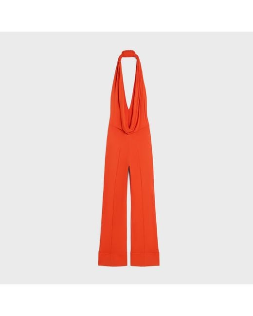Céline Red Jumpsuit