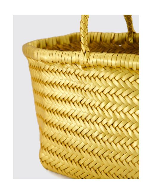 Dragon Diffusion Yellow Woven Handbag