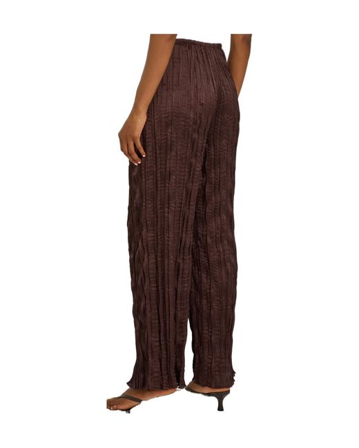 Staud Brown Pleated Trousers