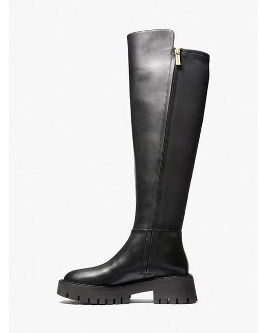 Michael Kors Black Zip Detailed Round Toe Boots