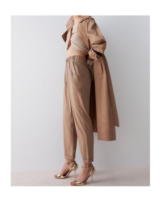 Liu Jo Natural Slim-Fit Trousers