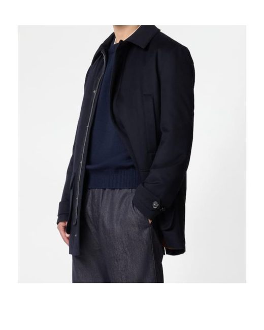 Tod's Blue Flap-Pocket Coat for men