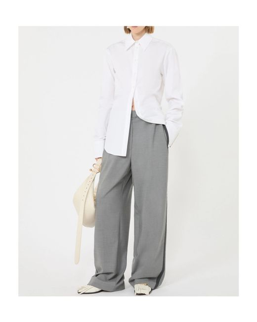 Sportmax White Long-Sleeved Shirt
