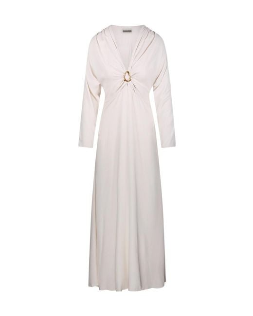 Forte_forte White Marocaine Sculpture Buckle Dress