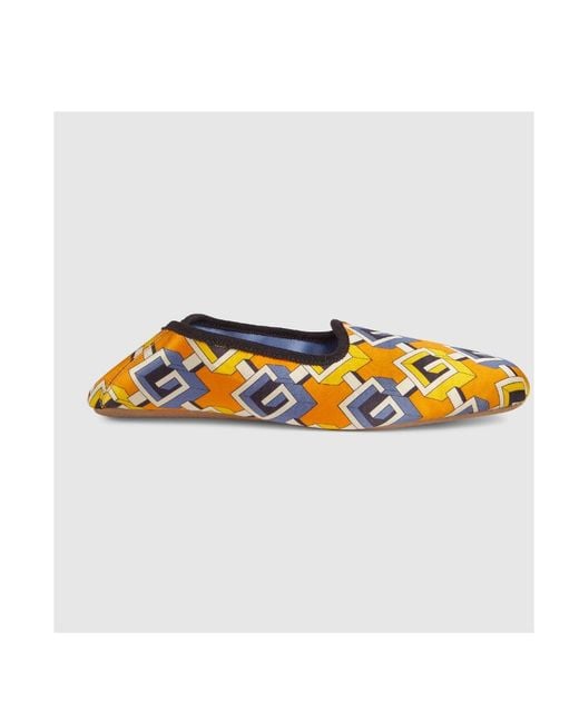 Gucci Multicolor Geometric G-Printed Casual Loafers for men