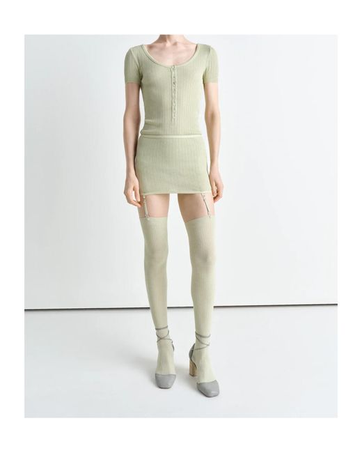 Lemaire Green Buttoned Rib Body