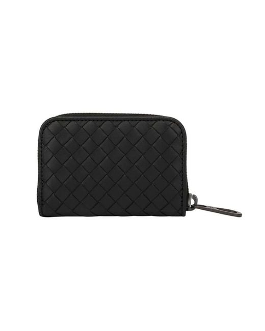 Bottega Veneta Black Weaving Details Wallet for men