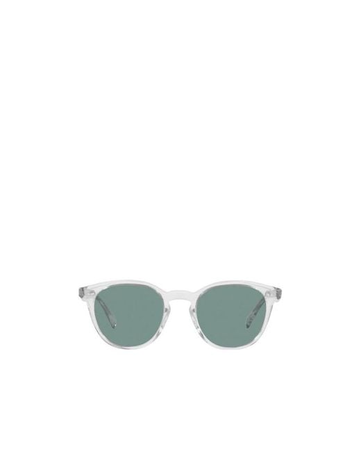 Oliver Peoples Green Round Frame Sunglasses for men