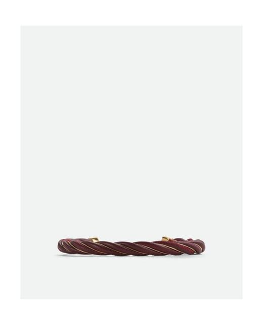 Bottega Veneta Metallic Twist Cuff Bracelet