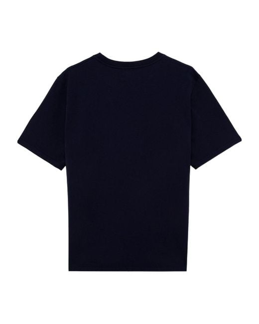 Autry Blue Logo-Embroidered Crewneck T-Shirt for men