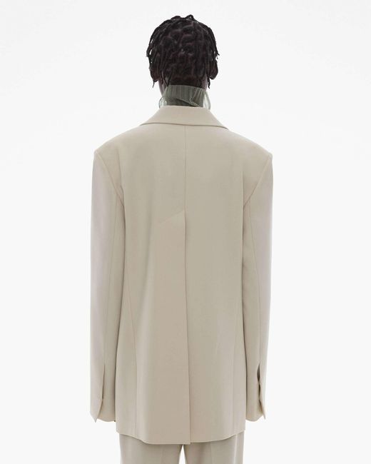 Helmut Lang White Helmut Single-Breasted Jacket