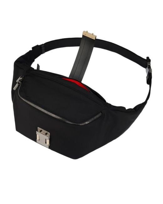 Christian Louboutin Black Nox Small Belt Bag for men