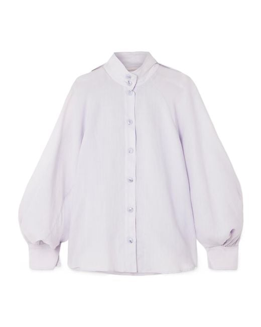 Zimmermann White Billow Shirt