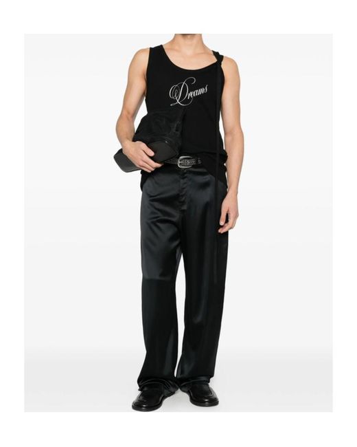 Ann Demeulemeester Black Dreams Tank Top for men