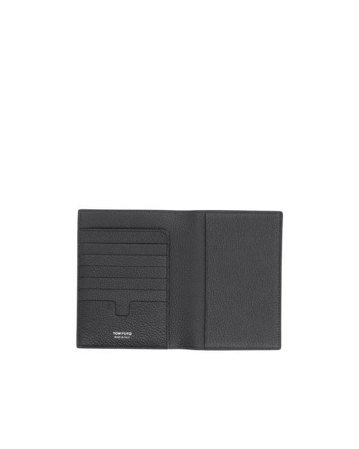 Tom Ford Gray T Line Passport Holder for men