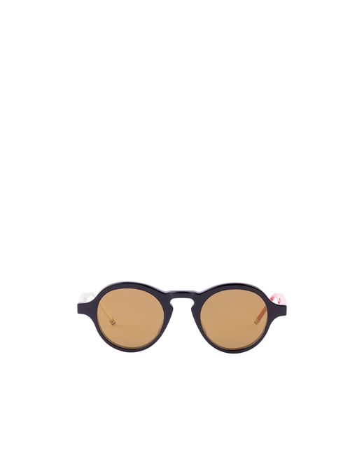 Thom Browne Metallic Eyewear Round Frame Sunglasses for men