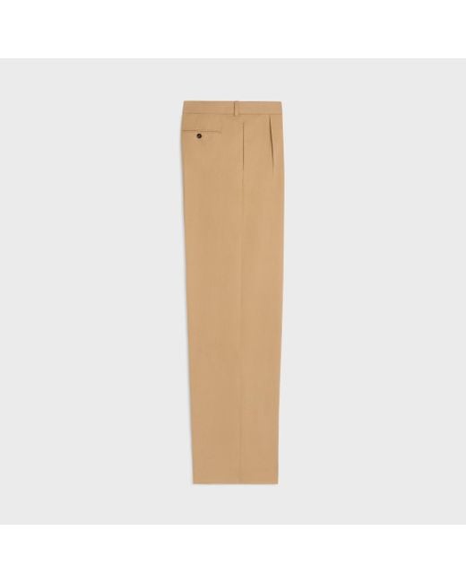 Céline Natural Pleated Trousers for men