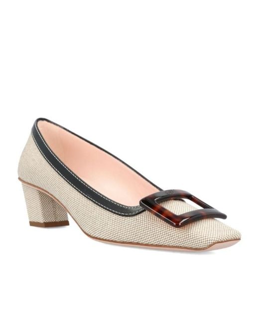 Roger Vivier Natural Heeled Pumps