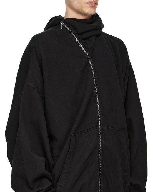 Rick Owens Black Mountain Hun Hoodie for men