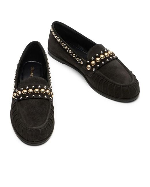 Stuart Weitzman Black Perry Loafer