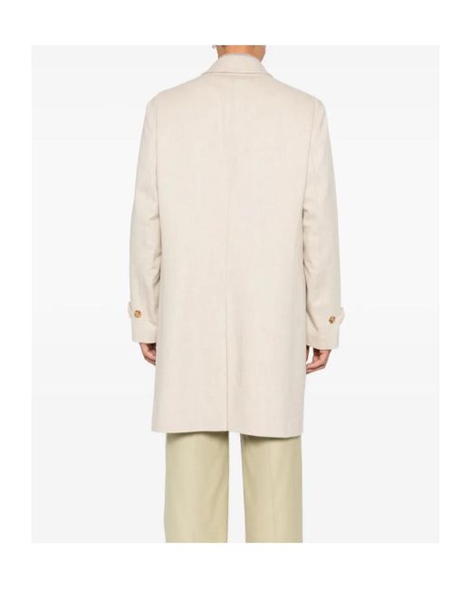 Lardini Natural Virgin-Wool Coat for men