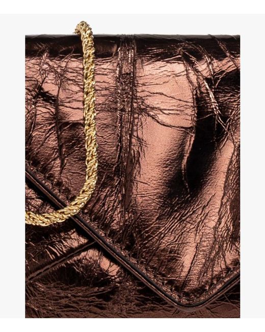 Dries Van Noten Brown Chain Shoulder Bag