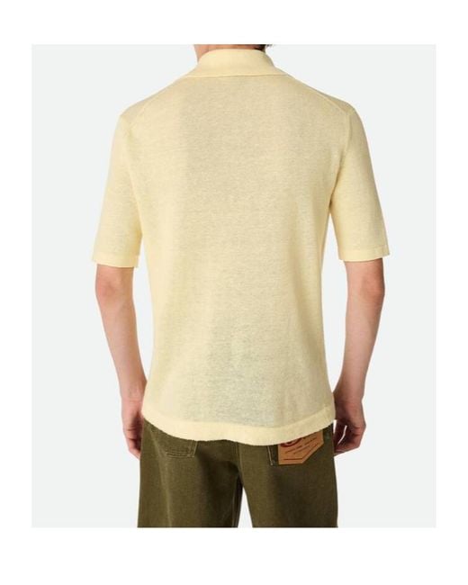 Bottega Veneta Green Short-Sleeved Regular Fit Polo Shirt for men