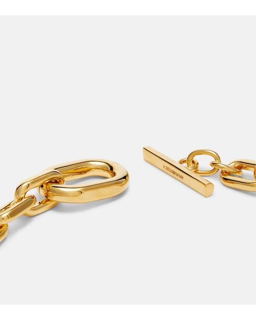 Rabanne Metallic Link Xl Pendant Necklace