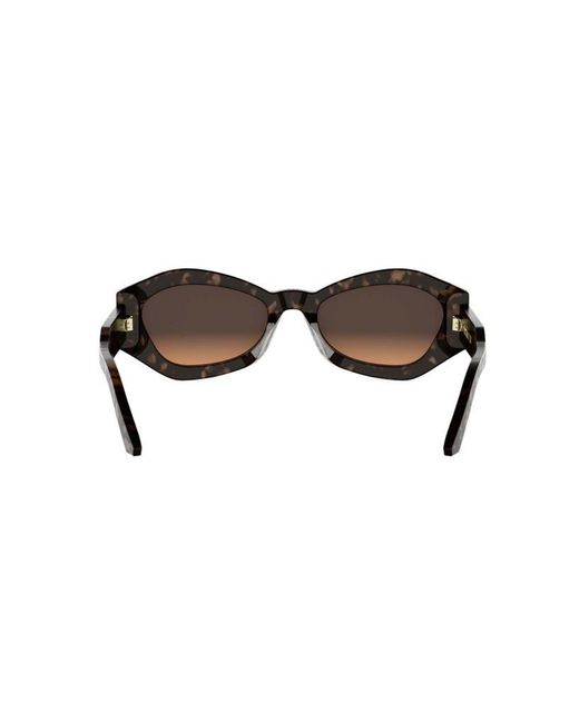 Dior White Eyewear Signature B1U Butterfly Frame Sunglasses