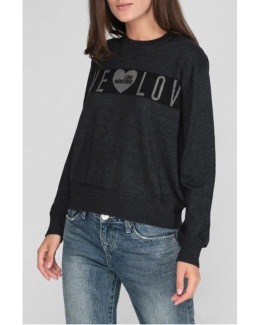 Moschino Black Logo Sweater