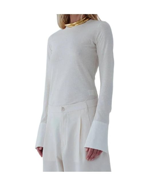 DARKPARK White Nora Long-Sleeved Top