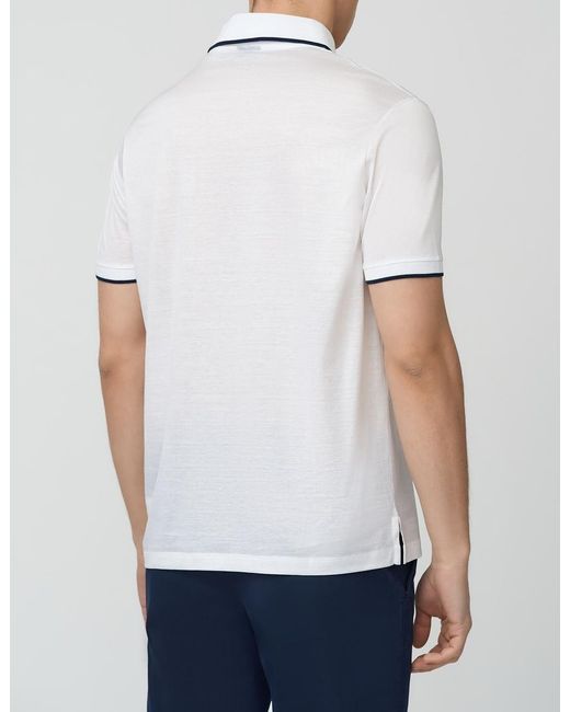 Paul & Shark White Logo Short-Sleeved Polo Shirt for men