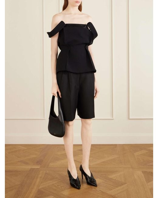 Khaite Black Crepe Blouse