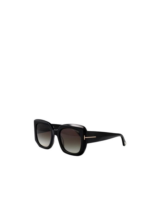 Tom Ford Black Eyewear Square Frame Sunglasses