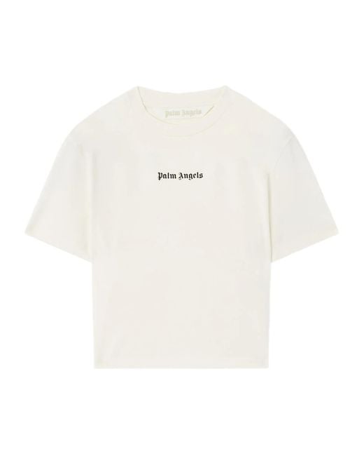 Palm Angels White Classic Logo Baby T-Shirt