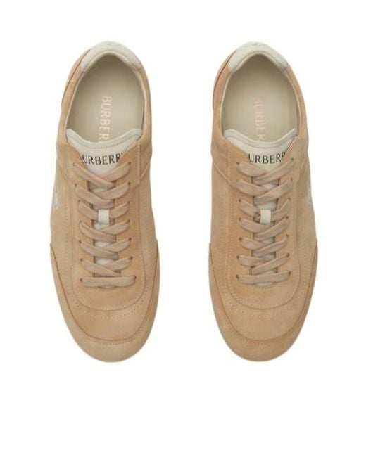 Burberry Brown Knight Low-Top Sneakers