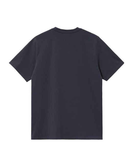 Carhartt Blue Script Embroidery T-Shirt for men