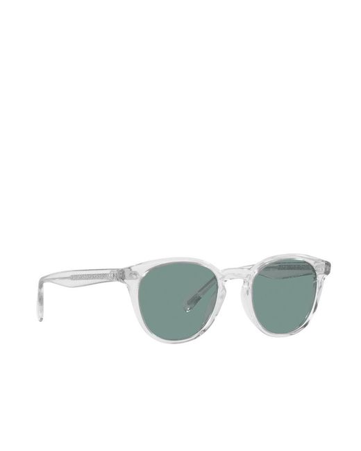 Oliver Peoples Green Round Frame Sunglasses for men