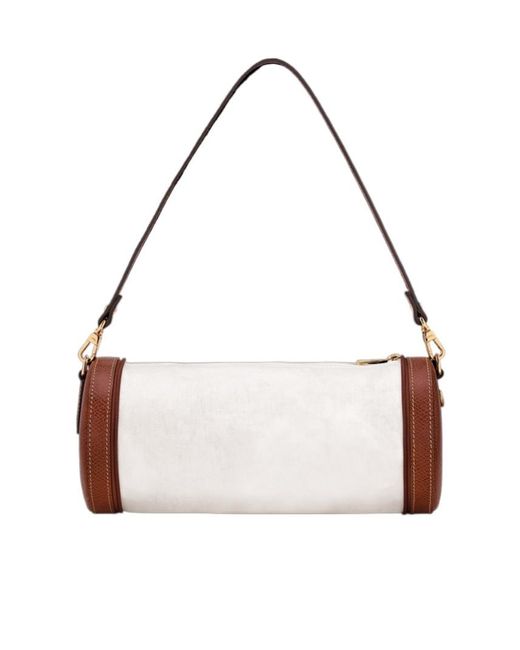 Longchamp White Epure Mini Round Shoulder Bag