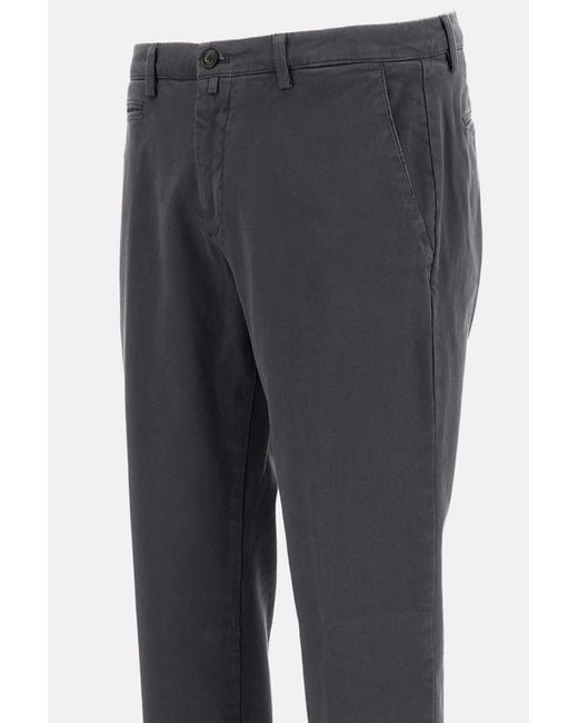 Briglia 1949 Gray Casual Pants With Belt Loops for men
