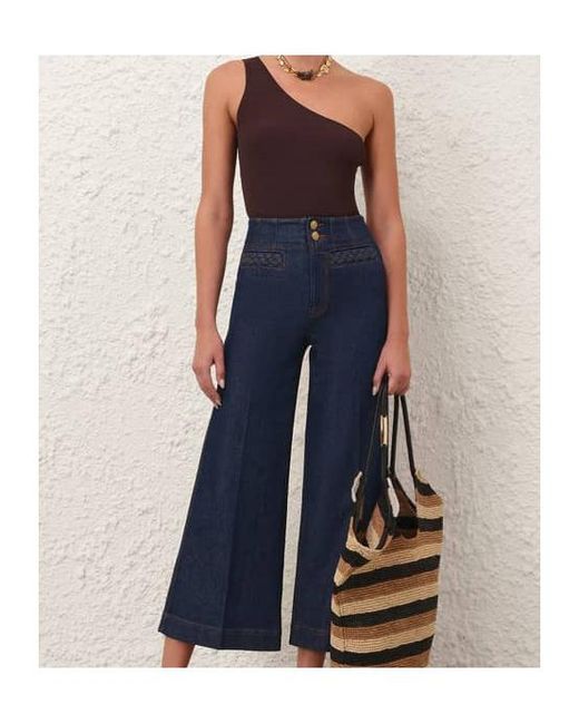 Zimmermann Purple Daylight One Shoulder Top
