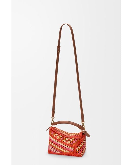 Loewe Red Mini Puzzle Edge Bag