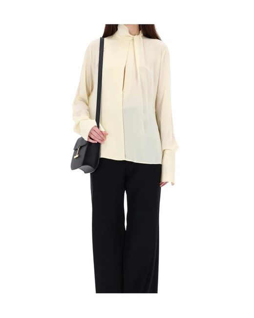 Tom Ford Green Long Sleeved Satin Blouse