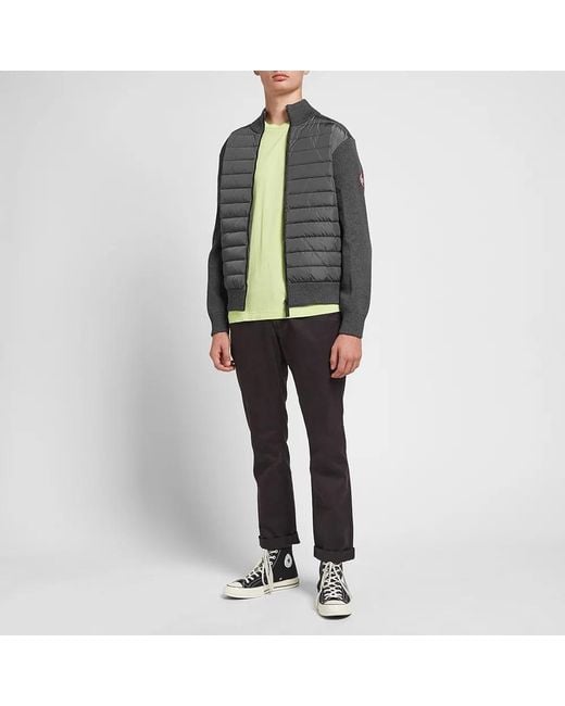 Canada Goose Gray Hybridge Knit Jacket for men