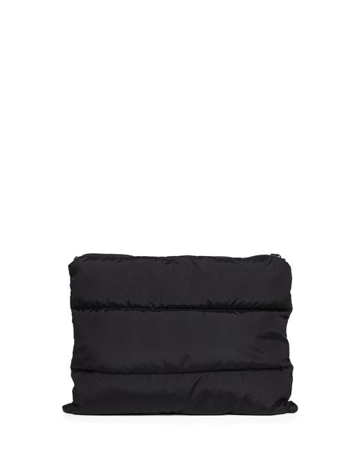 Moncler Black Caradoc Quilted Laptop Case for men